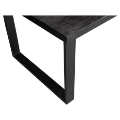 Mangohoutonline Mangohouten Eettafel Britt Black Rechthoek 180x100 cm Mahom