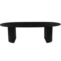 Mangohoutonline Mangohouten Eettafel Chiara Black 240x110 cm Mahom