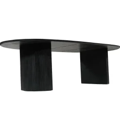 Mangohoutonline Mangohouten Eettafel Chiara Black 260x120 cm Mahom