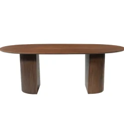 Mangohoutonline Mangohouten Eettafel Chiara 180x100 cm Walnoot Mahom