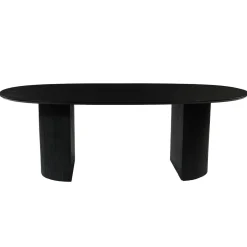 Mangohoutonline Mangohouten Eettafel Chiara Black 210x100 cm Mahom