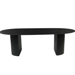 Mangohoutonline Mangohouten Eettafel Chiara Black 220x100 cm Mahom