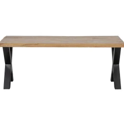 Mangohoutonline Mangohouten Eettafel Columbus Rechthoek 140x90 cm (6cm) Mahom