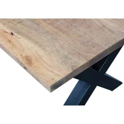 Mangohoutonline Mangohouten Eettafel Columbus Rechthoek 160x90 cm (6cm) Mahom