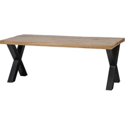 Mangohoutonline Mangohouten Eettafel Columbus Rechthoek 260x100 cm Mahom