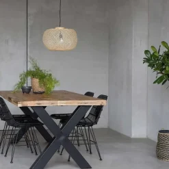 Mangohoutonline Mangohouten Eettafel Columbus Rechthoek 300x120 cm Mahom