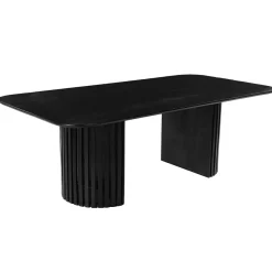 Mangohoutonline Mangohouten Eettafel Lucia Black 260x120 cm Mahom