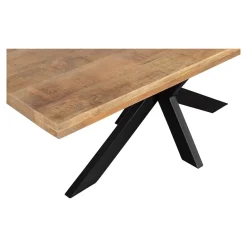 Mangohoutonline Mangohouten Eettafel Memphis Rechthoek 280x120 cm Mahom