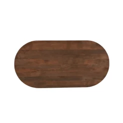 Mangohoutonline Mangohouten Eettafel Nova Capsule Donkerbruin 240×110 cm Mahom