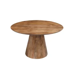 Mangohoutonline Mangohouten Eettafel Nova Rond 130 cm Mahom