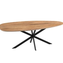 Mangohoutonline Mangohouten Eettafel Organisch Laura 260x120 cm Mahom