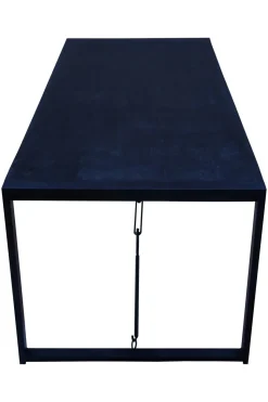 Mangohoutonline Mangohouten Eettafel Phoenix Black Rechthoek 180x90 cm Mahom