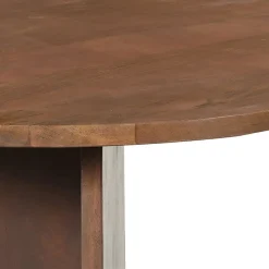 Mangohoutonline Mangohouten Eettafel Sara 220x100 cm Walnoot Mahom