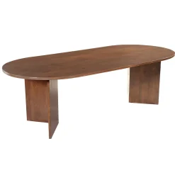 Mangohoutonline Mangohouten Eettafel Sara 240x110 cm Walnoot Mahom