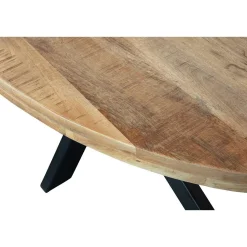 Mangohoutonline Mangohouten Eettafel Tulsa Ovaal 160x90 cm Mahom