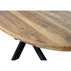 Mangohoutonline Mangohouten Eettafel Tulsa Ovaal 160x90 cm Mahom