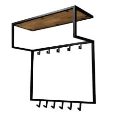 Mangohoutonline Mangohouten Kapstok 78x30x85 cm Mahom