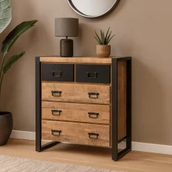 Mangohoutonline Mangohouten Kast Britt 85 cm Mahom