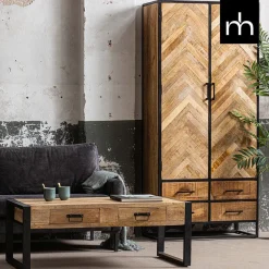 Mangohoutonline Mangohouten Kast New Haven 90 cm Mahom