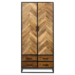 Mangohoutonline Mangohouten Kast New Haven 90 cm Mahom