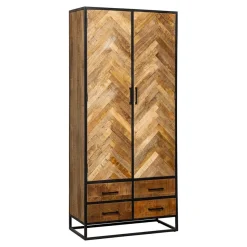 Mangohoutonline Mangohouten Kast New Haven 90 cm Mahom