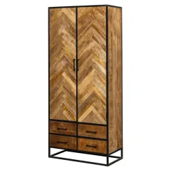 Mangohoutonline Mangohouten Kast New Haven 90 cm Mahom