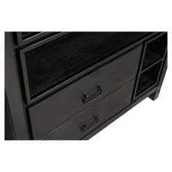 Mangohoutonline Mangohouten Kast Stockton Black 100 cm Mahom