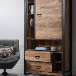 Mangohoutonline Mangohouten Kast Stockton 100 cm Mahom