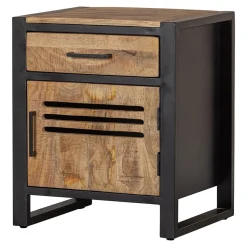 Mangohoutonline Mangohouten Nachtkastje Henderson met lade Mahom