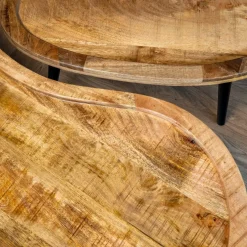 Mangohoutonline Mangohouten Organische Salontafels Mila Mahom - Set van 2