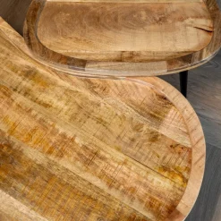 Mangohoutonline Mangohouten Organische Salontafels Mila Mahom - Set van 2