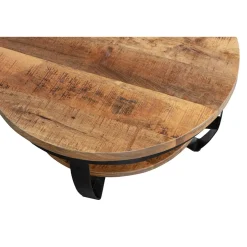 Mangohoutonline Mangohouten Salontafel Bakersfield 90 cm Mahom