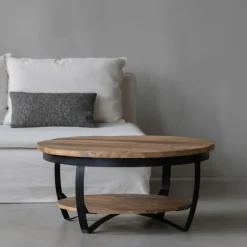 Mangohoutonline Mangohouten Salontafel Bakersfield 65 cm Mahom