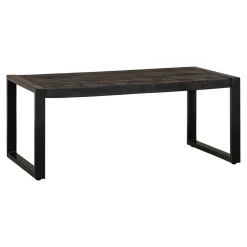 Mangohoutonline Mangohouten Salontafel Britt Black 110 cm Mahom