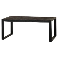 Mangohoutonline Mangohouten Salontafel Britt Black 110 cm Mahom