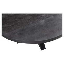 Mangohoutonline Mangohouten Salontafel Glendale Black 90 cm Mahom
