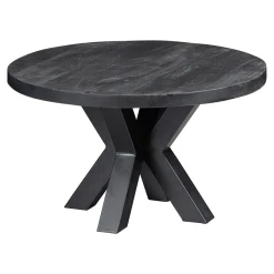 Mangohoutonline Mangohouten Salontafel Glendale Black 70 cm Mahom
