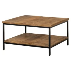 Mangohoutonline Mangohouten Salontafel Miami 80 x 80 Mahom