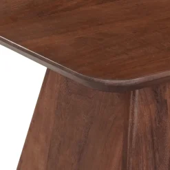 Mangohoutonline Mangohouten Salontafel Nova Vierkant 60x60 cm Donkerbruin Mahom