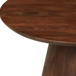 Mangohoutonline Mangohouten Salontafel Nova Rond 80 cm Donkerbruin Mahom