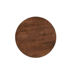 Mangohoutonline Mangohouten Salontafel Nova Rond 60 cm Donkerbruin Mahom