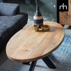 Mangohoutonline Mangohouten Salontafel Tulsa Ovaal Mahom