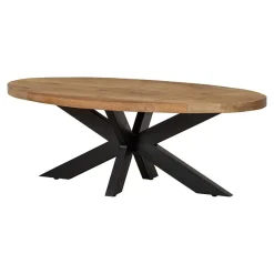 Mangohoutonline Mangohouten Salontafel Tulsa Ovaal Mahom