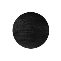 Mangohoutonline Mangohouten Salontafel Vicenza Black 90 cm Mahom