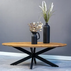 Mangohoutonline Mangohouten Salontafel Vicenza Ovaal Mahom