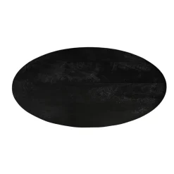 Mangohoutonline Mangohouten Salontafel Vicenza Black Ovaal Mahom