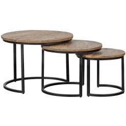 Mangohoutonline Mangohouten Salontafels Charlotte Mahom - Set van 3