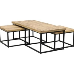 Mangohoutonline Mangohouten Salontafelset Miami met 3 tafeltjes Mahom