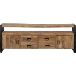 Mangohoutonline Mangohouten TV Meubel Britt 190 cm Mahom