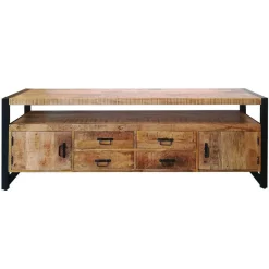 Mangohoutonline Mangohouten TV Meubel Britt 220 cm Mahom